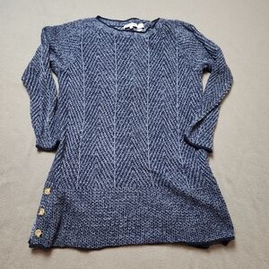 Eight Eight Eight Blue Boxy Sweater 1x